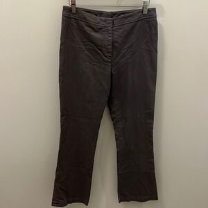 QL2 Pants Cropped Front Pleat Cotton NWT Ash Italy